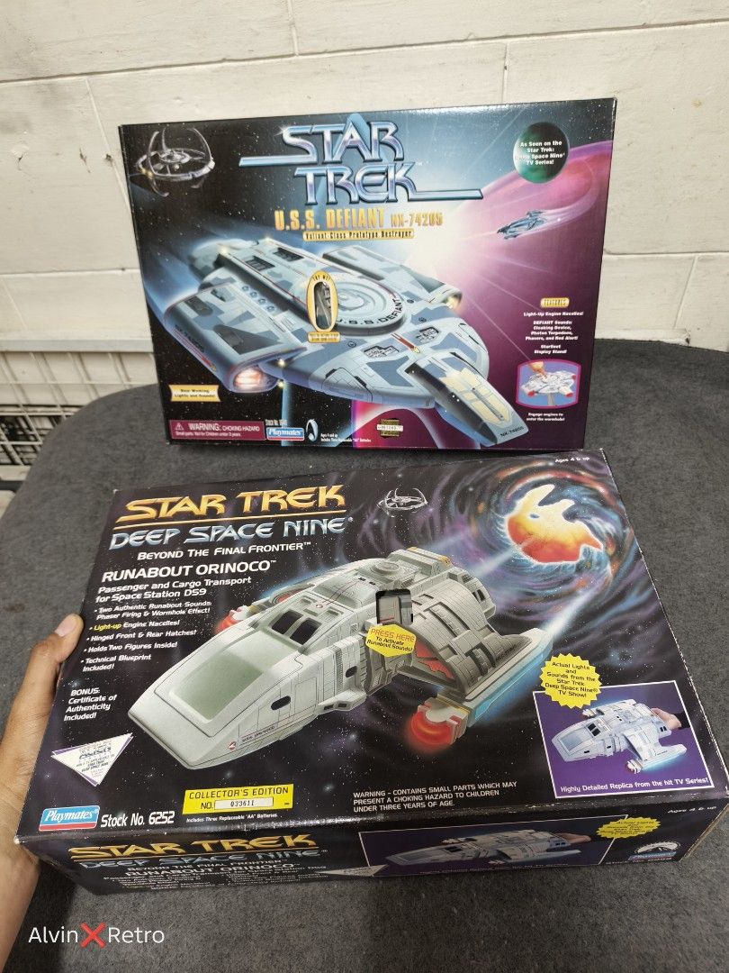 Vintage Startrek (BIB) almost mint (Category: Western Merchandise) located in Manila. Submitted by alvinretro (Listing ID 1463212906, Image 1). Description: almost mint condition, back in box hindi nalaro Price: 5k each Tayuman, Manila.