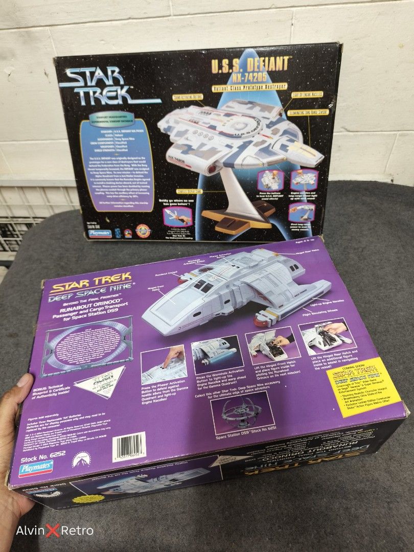 Vintage Startrek (BIB) almost mint (Category: Western Merchandise) located in Manila. Submitted by alvinretro (Listing ID 1463212906, Image 2). Description: almost mint condition, back in box hindi nalaro Price: 5k each Tayuman, Manila.