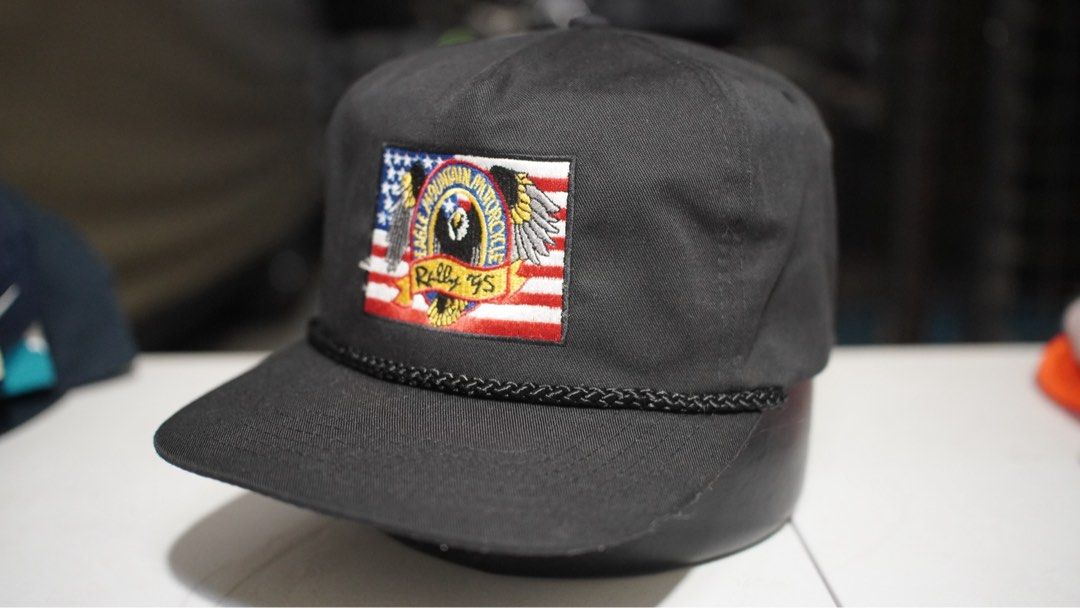 VINTAHE 1995 EAGLE MOUNTAIN MOTORCYCLE ADJUSTABLE (Category: Caps & Hats) located in Butuan. Submitted by 085skatethriftshop (Listing ID 1463187651, Image 1). Description: VINTAGE EAGLE MOUNTAIN MOTORCYCLE 1995 ADJUSTABLE.