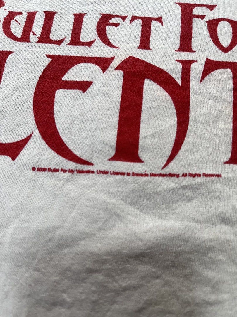 VNTG BAND SHIRT (Category: Tshirts & Polo Shirts ) located in Caloocan City. Submitted by nhogsmapula-24860 (Listing ID 1463296801, Image 3). Description: VNTG BULLET FOR MY VALENTINE SIZE MED NO ISSUE .