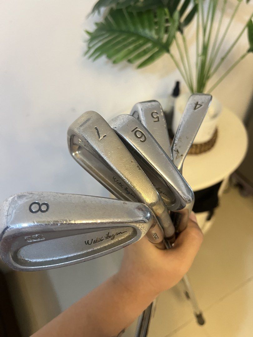Walter Hagen Golf Irons 4-9, PW (Category: Golf) located in Manila. Submitted by livefish.26c802 (Listing ID 1463289201, Image 2). Description: - Set of 7 Walter Hagen forged golf irons - Includes: 4, 5, 6, 7, 8, 9 irons, and Pitching Wedge - Classic forged design with a clean aesthetic - Ready for your next round on the course.