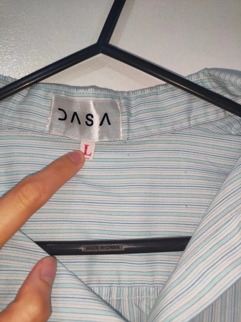 Wear Casa Blue Button-down Top (Category: Longsleeves) located in Quezon City. Submitted by maxsab (Listing ID 1463204260, Image 3). Description: - Baby blue with stripes collared buttondown shirt.