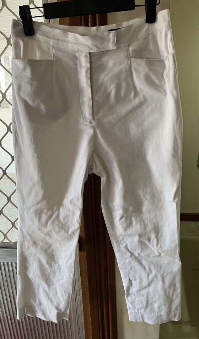 White pants (Category: Jeans) located in Bacoor. Submitted by ayit. (Listing ID 1463157624, Image 1). Description: Strechy material orig personal japan gling - Brand: Rapport - Color: White - Size: S (EU 36/UK 8/US 25) - Material: 97% Cotton, 3% Polyurethane (comfortable stretch) - Condition: Great - Style: Versatile for casual or smart casual looks - Meetup location: Citta Italia Subdivision, Bacoor, Cavite.