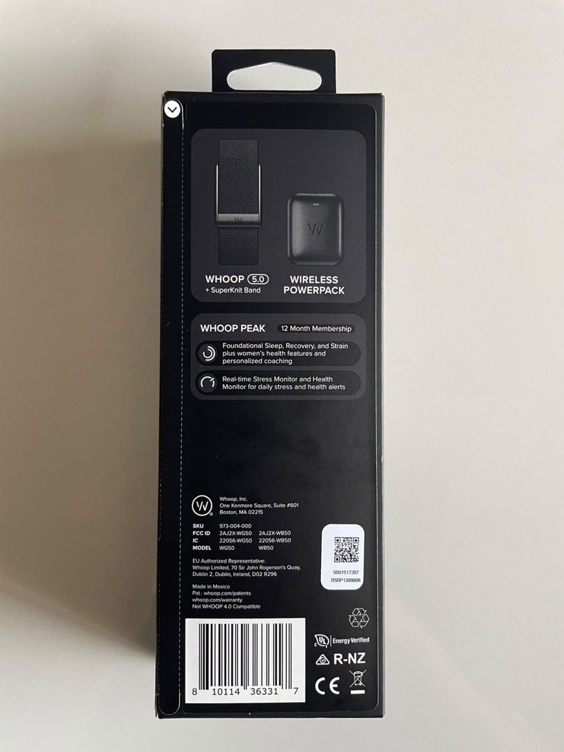 Whoop 5.0 (Category: Cases & Sleeves) located in Makati City. Submitted by imwinniewong (Listing ID 1463209408, Image 2). Description: Whoop 5.0 Unopened Brand new in Box RFS: Have one already .