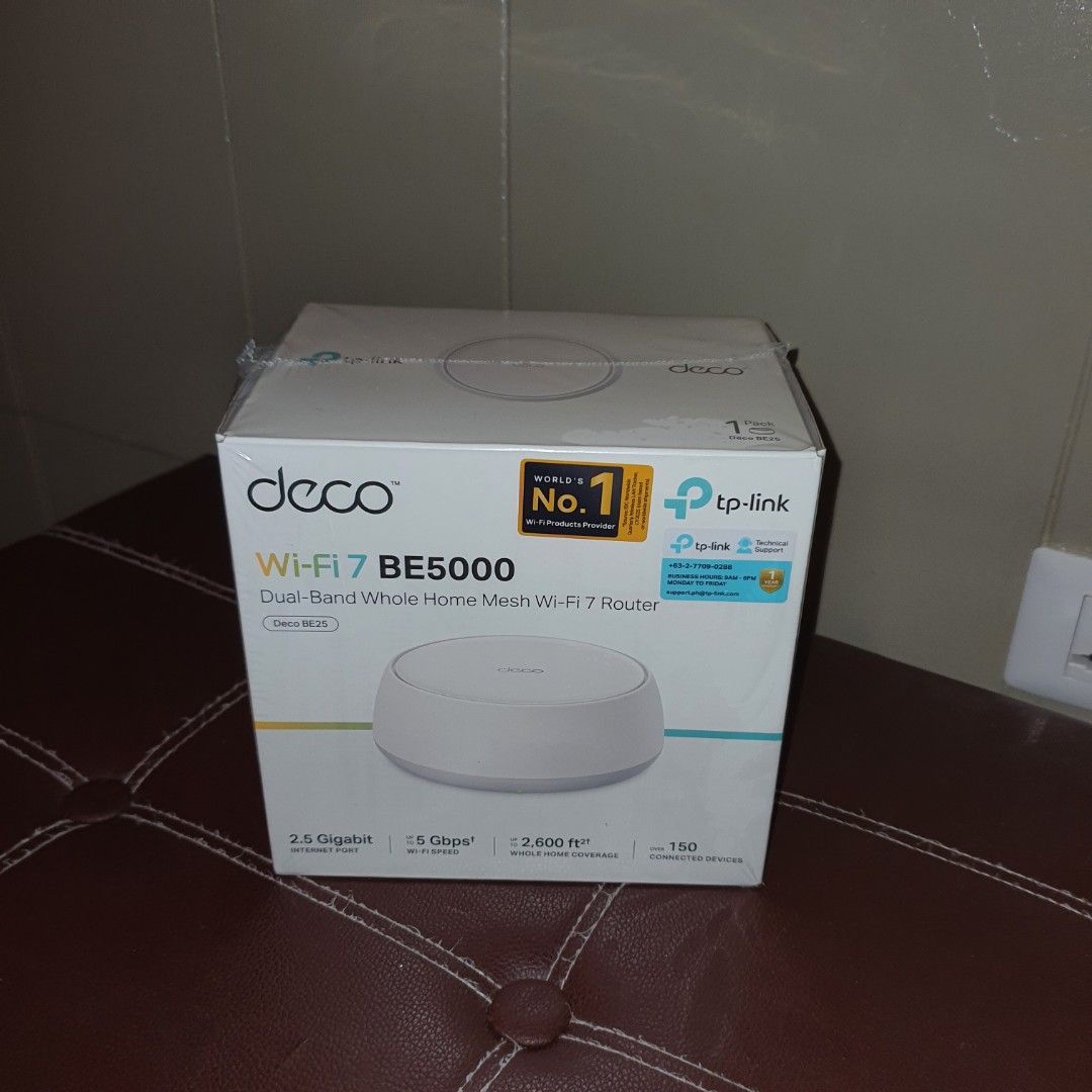 Wifi 7 tp link deco be5000 be 25 mesh wifi router (Category: Craft Supplies & Tools) located in Pasig City. Submitted by thethinkers (Listing ID 1463233597, Image 1). Description: .