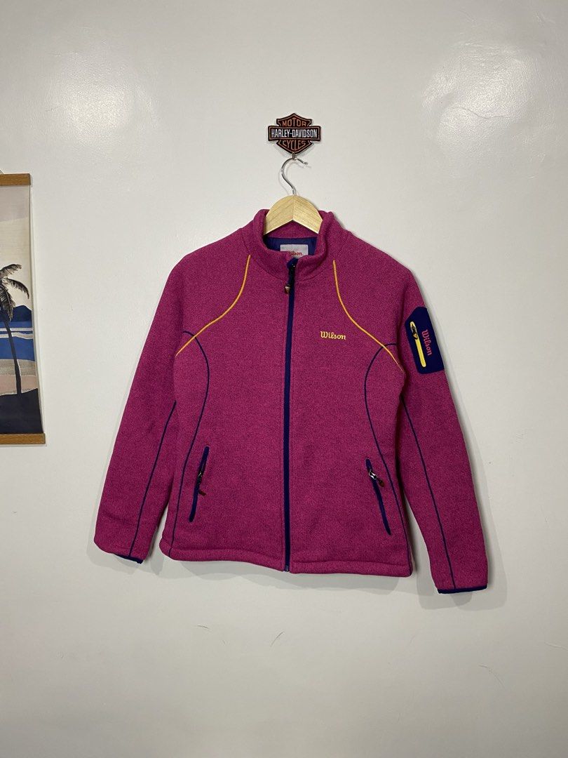 Wilson jacket (Category: Coats, Jackets and Outerwear) located in Cebu City. Submitted by thrift_grail (Listing ID 1463323754, Image 1). Description: Excellent condition No issue Size 100 on tag Best fit S-M women’s Dimes 18.5w 25L Color rate 10/10 Cebu city 📍.