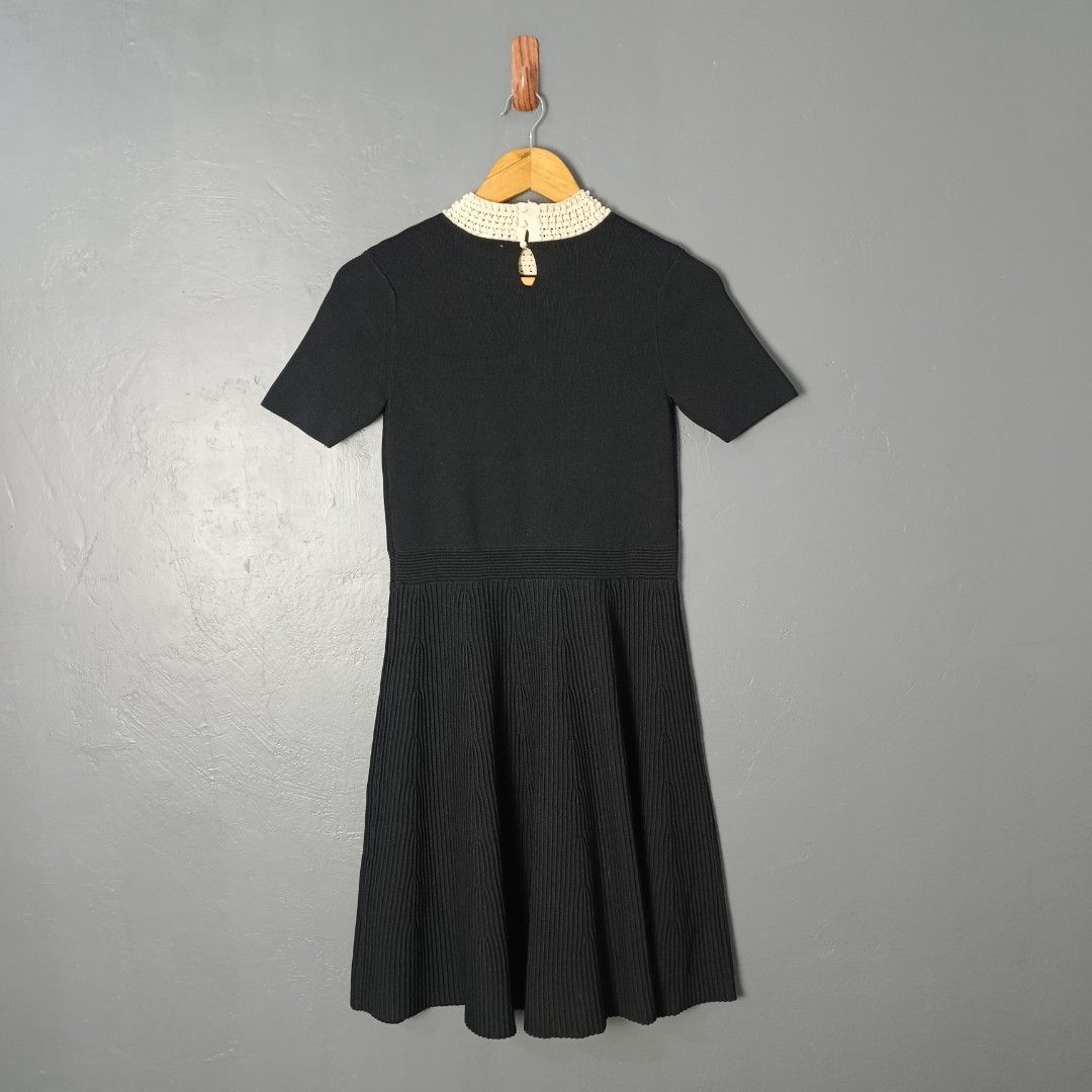 Women's - Sandro Paris (Category: Dresses) located in Bacolod City. Submitted by drop.ph (Listing ID 1463182237, Image 3). Description: Sandro Paris Jeweled Collar Knit Dress *Stretchable *Fits XS - 14-16x35 *Excellent *No Flaws *Price: 1,500php *Add SF if outside Bacolod City .