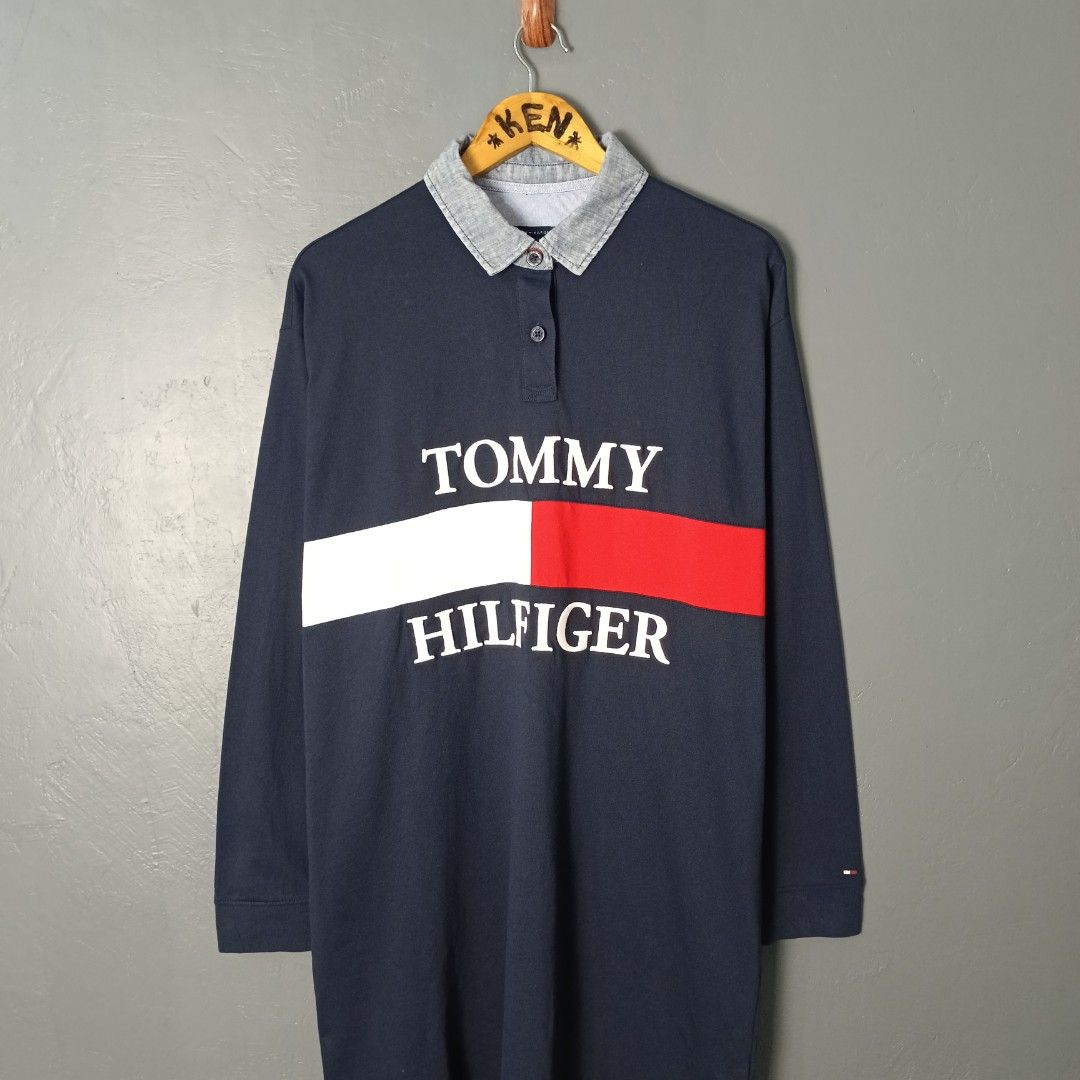 Women's - Tommy Hilfiger (Category: Dresses) located in Bacolod City. Submitted by drop.ph (Listing ID 1463169651, Image 1). Description: Tommy Hilfiger - Polo Dress Authentic *Oversized *Size M - 21.5x35 *Excellent cloth *Minor stain *Price: 1,000php *Add SF if outside Bacolod City .
