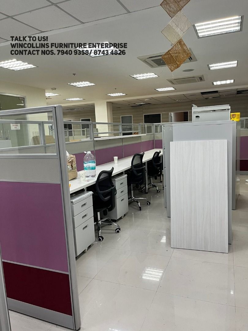 WORKSTATION CUBICLE PARTITION - OFFICE TABLE PARTITION (Category: Office Furniture & Fixtures) located in Caloocan City. Submitted by wincollins34516 (Listing ID 1463136332, Image 2). Description: MODULAR WORKSTATION CUBICLES OFFICE PARTITION 📩 For inquiries and a FREE quotation, message us today! Ms. Mia 📱 09772709168 📘 Wincollins Furniture Enterprise Direct Suppliers We offer: ✔️ Customized Reception Table ✔️ Gang Chairs ✔️ L-Shape Executive
