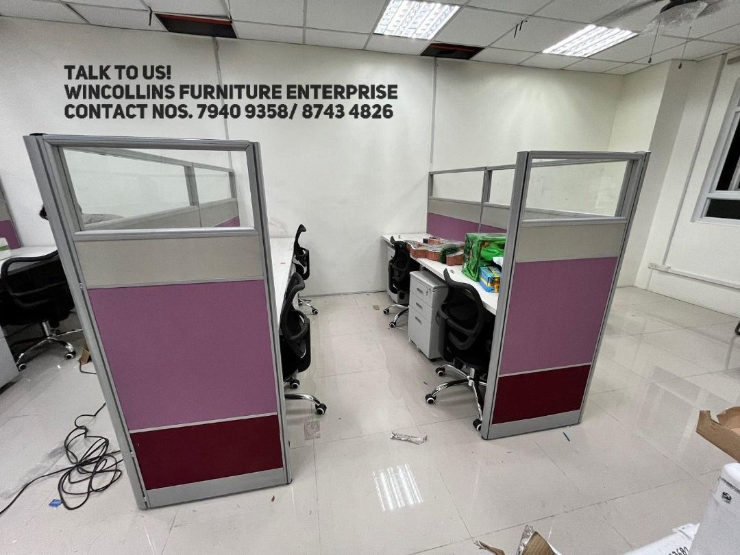 WORKSTATION CUBICLE PARTITION - OFFICE TABLE PARTITION (Category: Office Furniture & Fixtures) located in Caloocan City. Submitted by wincollins34516 (Listing ID 1463136332, Image 3). Description: MODULAR WORKSTATION CUBICLES OFFICE PARTITION 📩 For inquiries and a FREE quotation, message us today! Ms. Mia 📱 09772709168 📘 Wincollins Furniture Enterprise Direct Suppliers We offer: ✔️ Customized Reception Table ✔️ Gang Chairs ✔️ L-Shape Executive