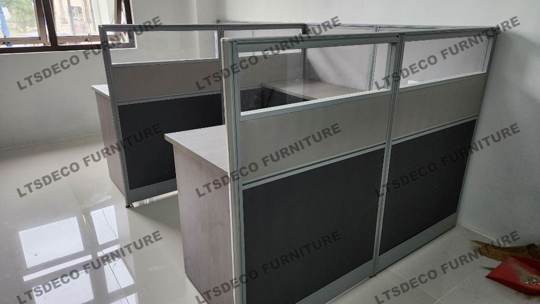 workstation table modular office partition furnitures with glass (Category: Office Furniture & Fixtures) located in Quezon City. Submitted by janis666 (Listing ID 1463122221, Image 3). Description: 👉Are you looking for WORKSTATION, MODULAR CUBICLES OFFICE PARTITION, and OFFICE FURNITURE SUPPLIER? LTSDECO Furniture, is direct supplier, manufacturer, and trusted provider of high quality, affordable and durable modular office divider partition, hom