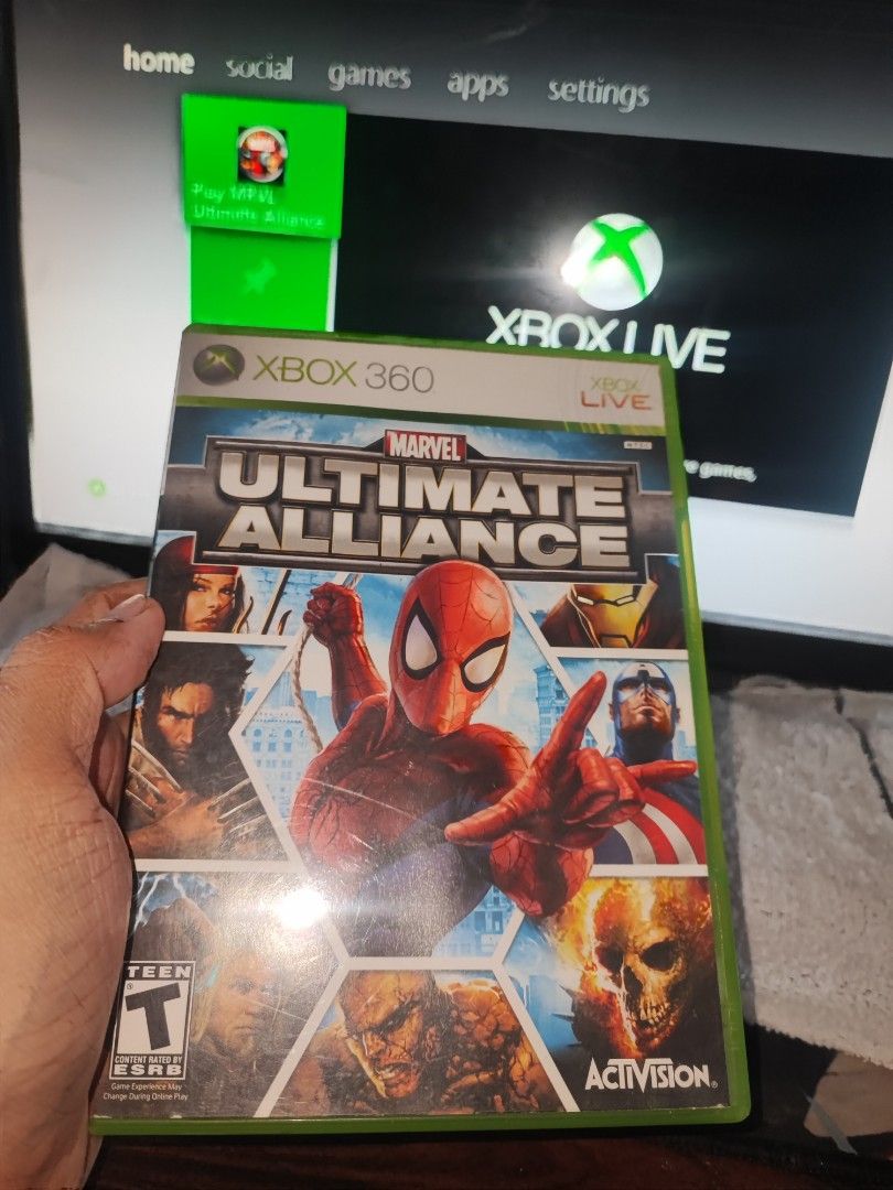 XBOX 360 CD " Marvel Ultimate Alliance " NTSC (Category: Xbox) located in Manila. Submitted by pcltasenseigaming (Listing ID 1463154322, Image 3). Description: XBOX 360 CD " Marvel Ultimate Alliance " NTSC 📌 Price 859 📌 Negotiable 📌 Details : Normal na sa 2nd hand cd na may scratch/scratches 📌 2nd Hand Tested Working 📌 Can Send Pictures/Video Of Item With Time & Date 📌 Compatibility is buyer's responsibility 📌 PLEASE RATE MY MARKETPLACE PR