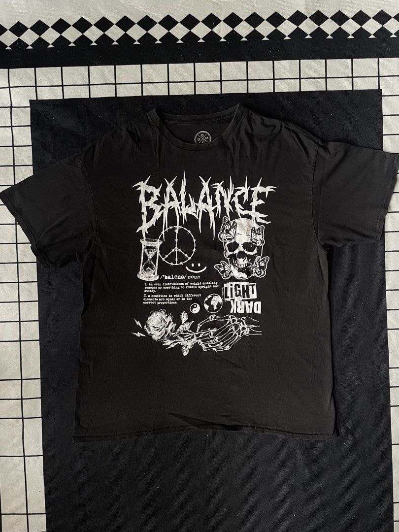 Y2K Balance Meaning Tee (Category: Tshirts & Polo Shirts ) located in Naga. Submitted by curatedslips (Listing ID 1463282920, Image 1). Description: Y2K Balance Meaning Tee 📏 22x28.5.