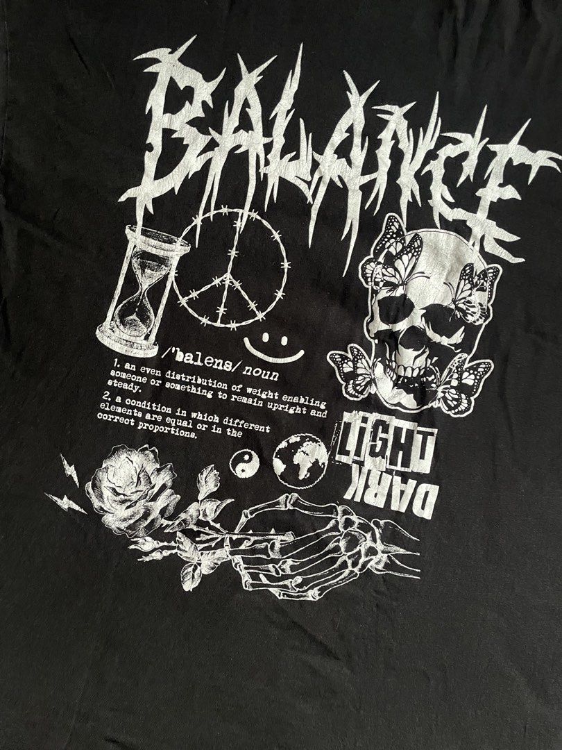 Y2K Balance Meaning Tee (Category: Tshirts & Polo Shirts ) located in Naga. Submitted by curatedslips (Listing ID 1463282920, Image 3). Description: Y2K Balance Meaning Tee 📏 22x28.5.