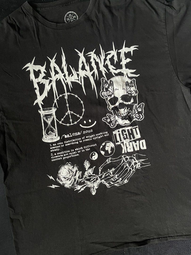 Y2K Balance Meaning Tee (Category: Tshirts & Polo Shirts ) located in Naga. Submitted by curatedslips (Listing ID 1463282920, Image 2). Description: Y2K Balance Meaning Tee 📏 22x28.5.