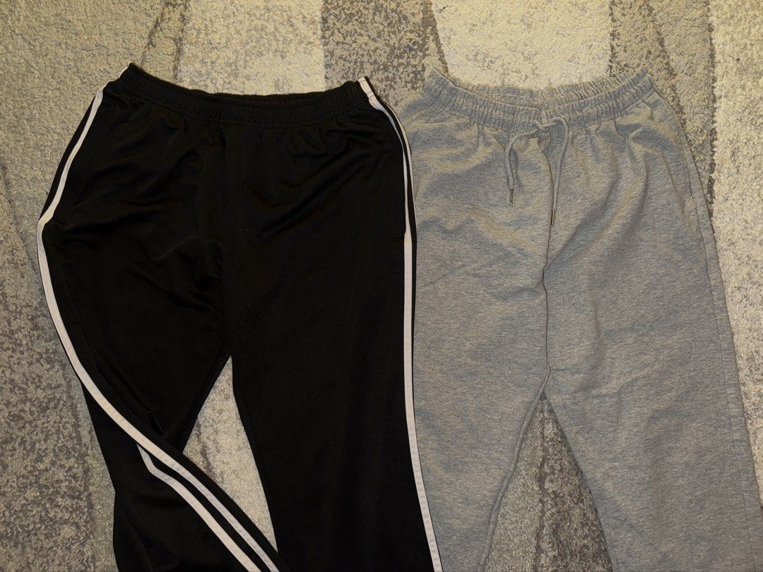 Y2K Sporty Loungewear Bundle (Category: Activewear) located in Cebu City. Submitted by cholinesterase (Listing ID 1463293522, Image 1). Description: Selling a bundle of 2 comfy casual pants together as a set! Perfect for everyday lounge wear, gym sessions, running errands, or casual street style outfits. W-27.