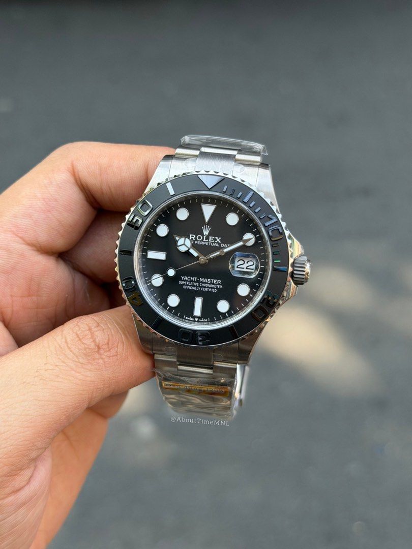 Yacht-Master Titanium 42mm (Category: Luxury Watches) located in Manila. Submitted by abouttimemnl2 (Listing ID 1463153718, Image 2). Description: Brand New Rolex Yacht-Master 42mm Watch and pouch only (DM if you want with box) On hand and ready to ship! Dm if interested.