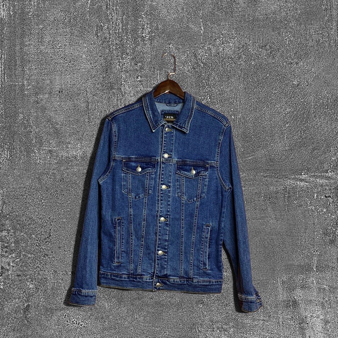 Zara Man Denim Jacket (Category: Coats, Jackets and Outerwear) located in Quezon City. Submitted by donklasiko (Listing ID 1463225134, Image 1). Description: Condition: 9.5+/10 Pristine condition Issue: non Refer to the dimension 🤗 PM FOR MORE DETAILS NO RETURN, NO EXCHANGE & NO REFUND! ✅I ALSO ACCEPT TRADE/SWAP TO ANYTHING JUST DROP YOUR OFFER Please manage your expectations, this is a secondhand item. What you see is what you get 😊 💵MOP: GCA