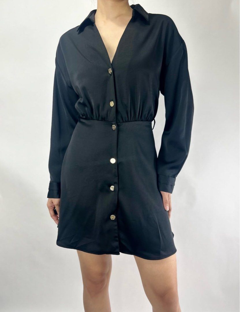 Zara satin dress (Category: Dresses) located in Tacloban City. Submitted by homeresmik34297 (Listing ID 1463325596, Image 1). Description: Medium L: 31.5@.