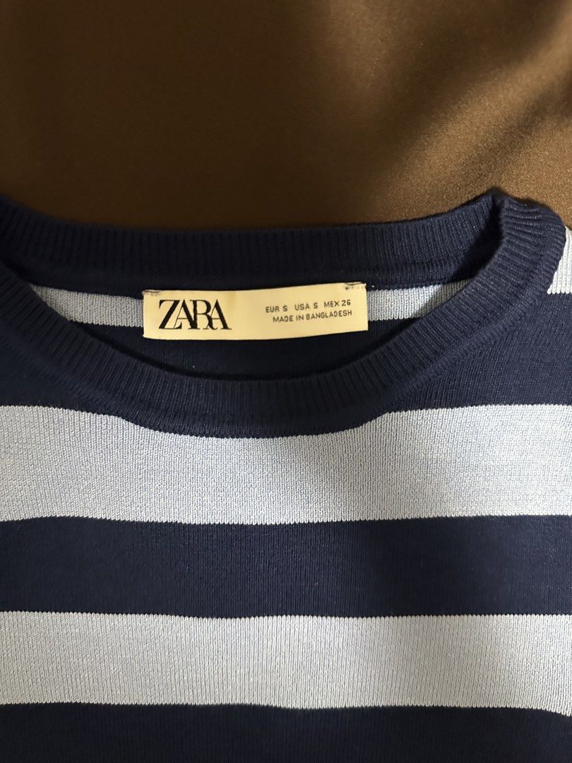 Zara Striped Long Sleeve Sweater Size S (Category: Longsleeves) located in Manila. Submitted by joan.here (Listing ID 1463228128, Image 3). Description: Brand: Zara Size: S Condition: used but not abused Rfs: decluttering Mop: bank transfer Delivery: sf c/o buyer Loc: tondo manila .