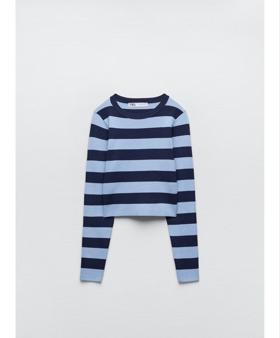 Zara Striped Long Sleeve Sweater Size S (Category: Longsleeves) located in Manila. Submitted by joan.here (Listing ID 1463228128, Image 1). Description: Brand: Zara Size: S Condition: used but not abused Rfs: decluttering Mop: bank transfer Delivery: sf c/o buyer Loc: tondo manila .