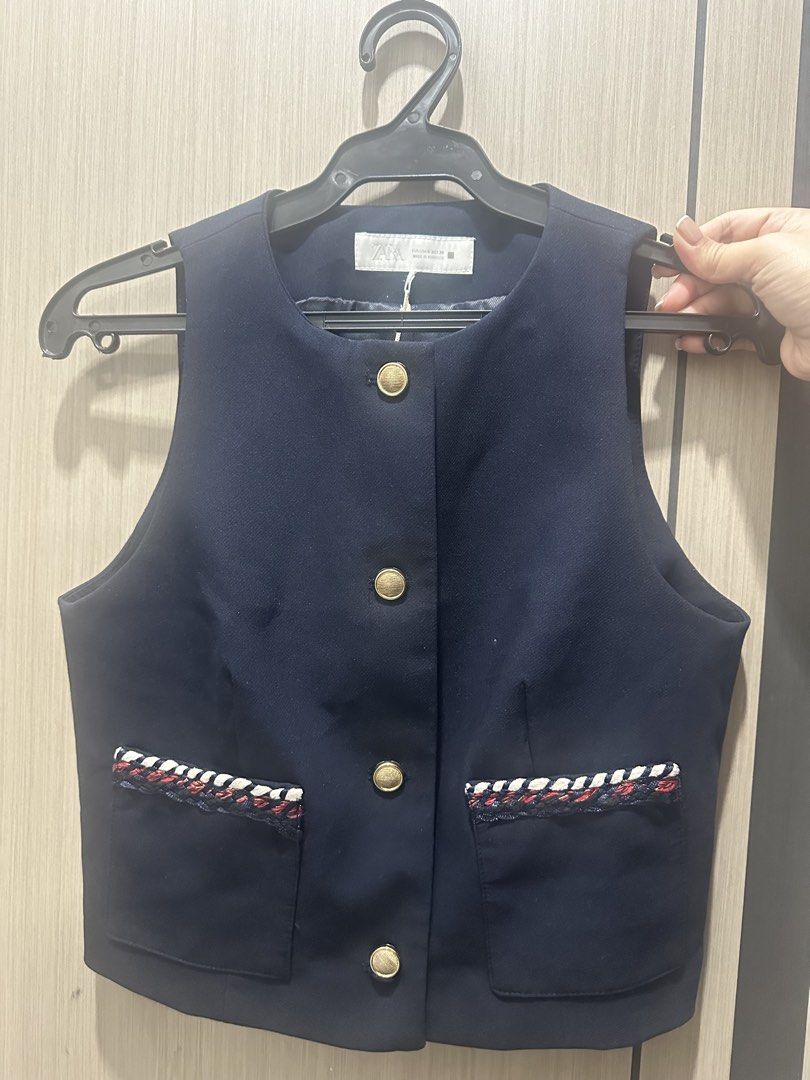 Zara Vest (Category: Blouses) located in Valenzuela. Submitted by mommyiish (Listing ID 1463164043, Image 1). Description: wrong size bought but never used.