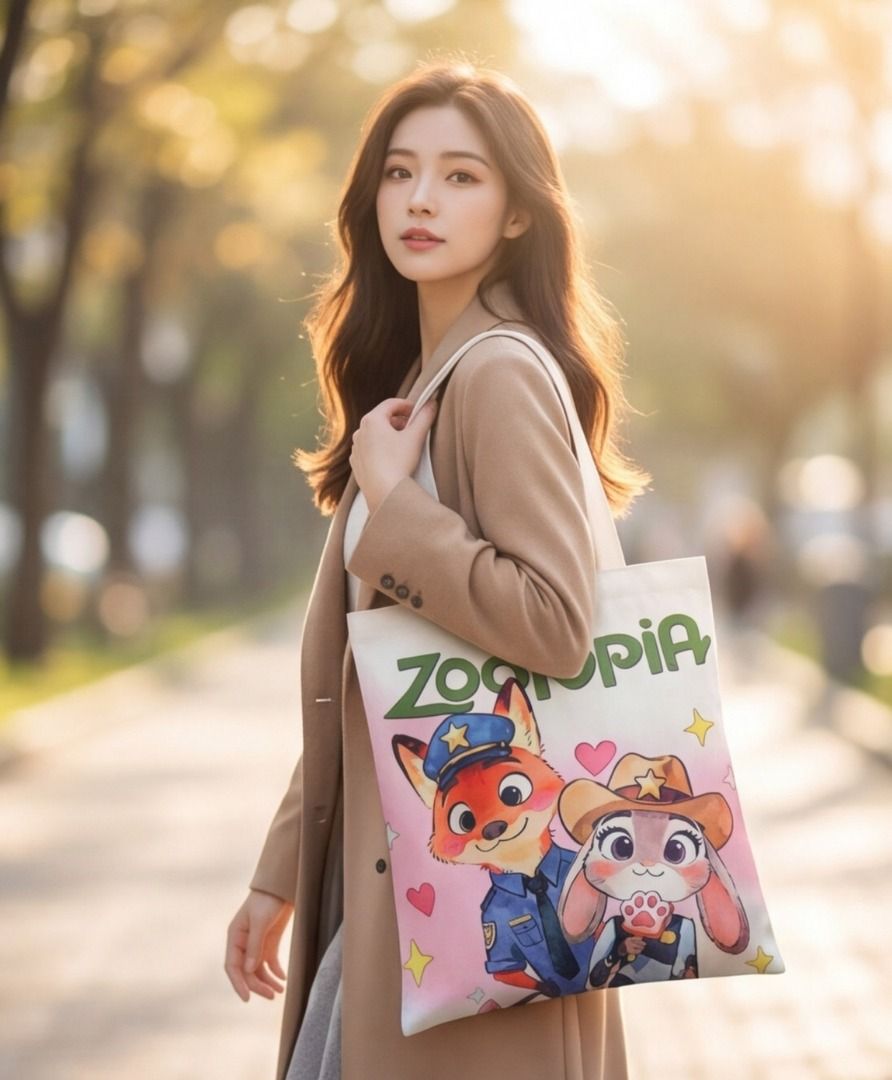 Zootopia Themed Canvas Tote Bag (Large) (Category: Tote Bags) located in Taguig. Submitted by realmshop (Listing ID 1463177146, Image 2). Description: Zootopia Themed Canvas Tote Bag (Large) Upgrade your everyday carry with this charming Themed Canvas Tote Bag, featuring your favorite iconic characters! Ready for a wild adventure with Disney’s Zootopia, this versatile bag combines premium functionality with irresistible style. Perfect for school,