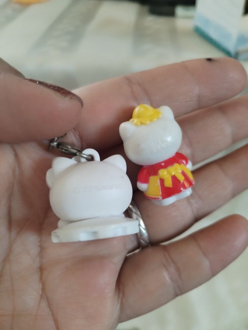 2x Hello Kitty Mini Charms (Category: Charms) located in Manila. Submitted by malditas (Listing ID 1463552199, Image 2). Description: - Two adorable Kitty mini charms. - One features a red bow, the other a yellow and red outfit. - Both charms have built-in stands. From HT box BUY AS IS (NO RETURN, NO EXCHANGE, NO REFUND unless stated) LOCATION For dropping: BAGUIO- Mabini LA TRINIDAD - KM. 5 SHIPPING via J&T + SF payment 1st - Attached to a styli