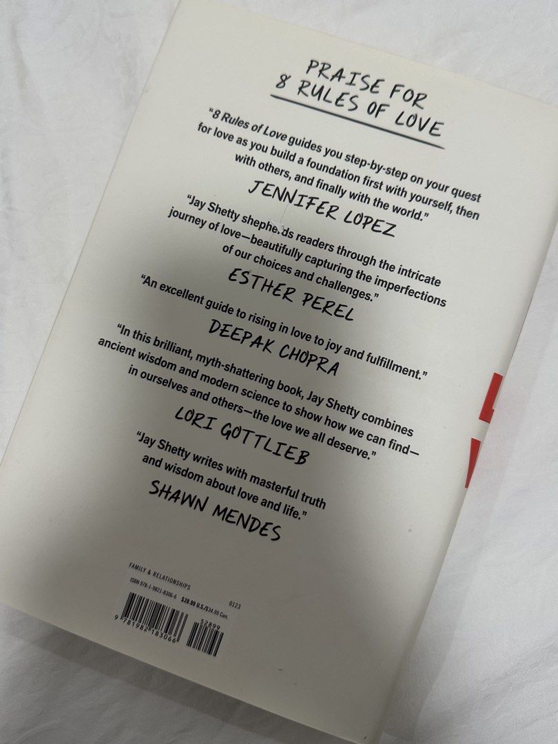 8 Rules of Love by Jay Shetty Hardbound (Category: Storybooks) located in Muntinlupa City. Submitted by shopper234567 (Listing ID 1463376232, Image 2). Description: .
