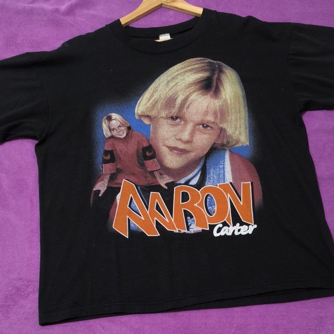 90s AARON CARTER RAPTEE STYLE BY EMPIRE (Category: Tshirts & Polo Shirts ) located in Dumaguete. Submitted by nostaldripph (Listing ID 1463384482, Image 1). Description: EURO INFO TAG (EMPIRE TAG IS DETATCHED BUT STILL AVAILABLE) 23*26.5 MINIMAL HAIRLINES.