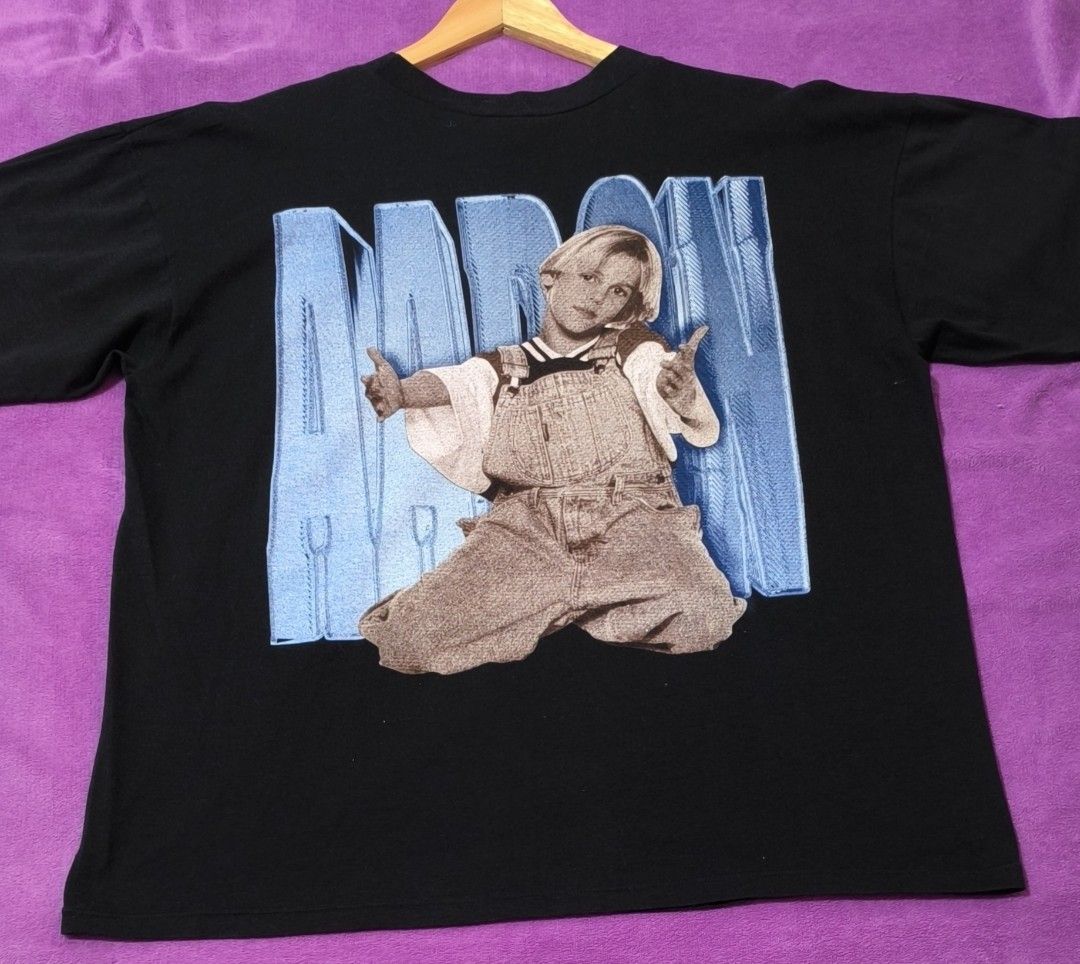 90s AARON CARTER RAPTEE STYLE BY EMPIRE (Category: Tshirts & Polo Shirts ) located in Dumaguete. Submitted by nostaldripph (Listing ID 1463384482, Image 2). Description: EURO INFO TAG (EMPIRE TAG IS DETATCHED BUT STILL AVAILABLE) 23*26.5 MINIMAL HAIRLINES.