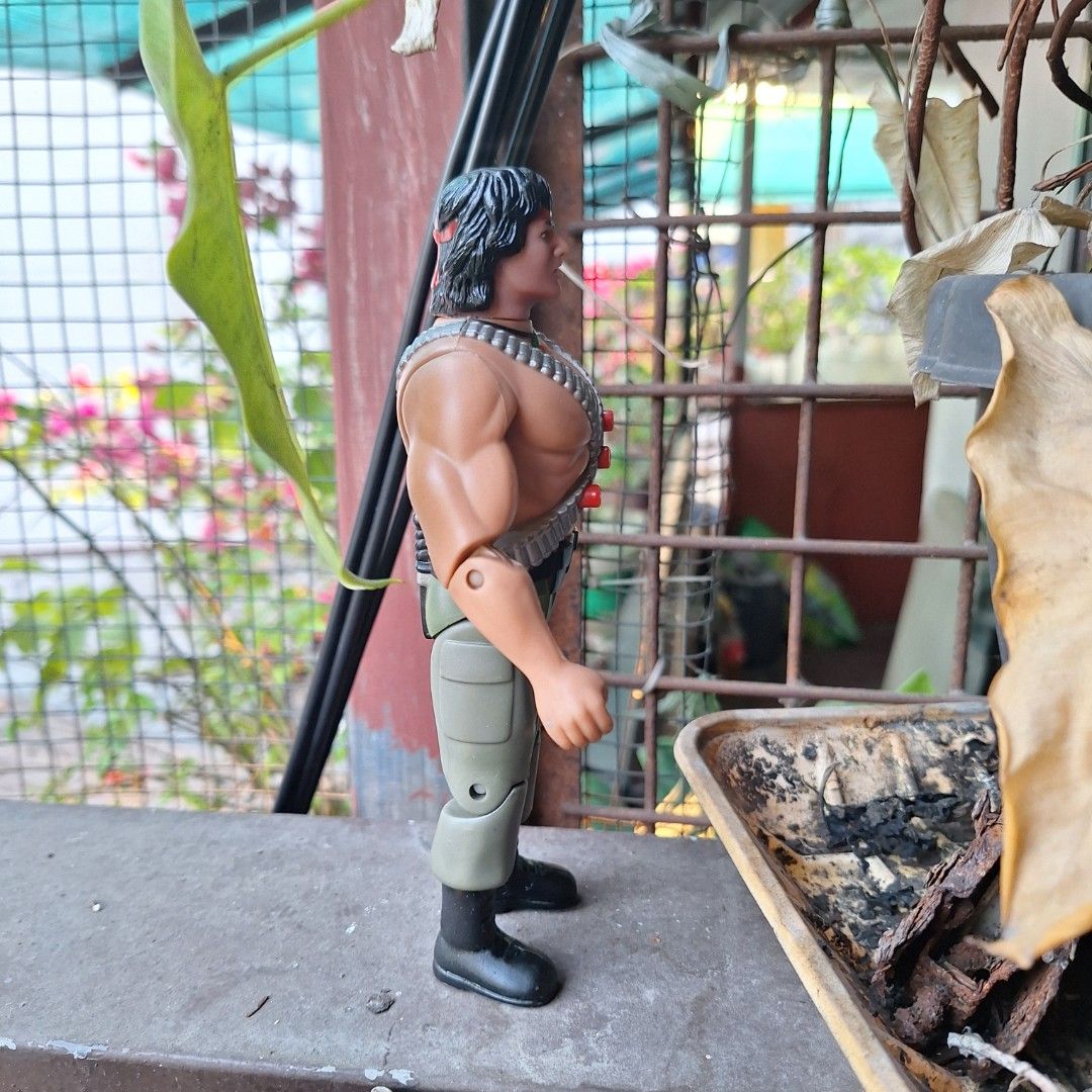 90s Rambo Action figure (Category: Action & Battle Toys) located in Manila. Submitted by marchaeldelacruz (Listing ID 1463478529, Image 3). Description: Sale !!! Sale !!! Vintage Rambo Action Figure Markings ( 1994 Carolco alrights reserve ) Good Condition 2000 pesos only shipping ( lalamove metro manila j&t nationwide).
