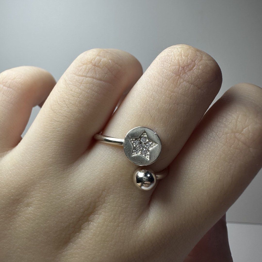 925 silver star bypass ring 1.9g (Category: Rings) located in Pakil. Submitted by primrosehearts (Listing ID 1463529459, Image 2). Description: authentic 925 italy silver with stamping hypoallergenic size: 5 grams: 1.9g .