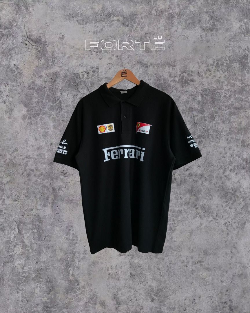 [ Ferrari ] Polo Shirt (Category: Tshirts & Polo Shirts ) located in Quezon City. Submitted by fortecant (Listing ID 1463404756, Image 2). Description: Classic Ferrari polo shirt featuring a clean and versatile silhouette with a comfortable cotton construction. A timeless casual piece perfect for everyday styling. ™️ Brand: Ferrari ☁️ Material: Cotton 📐 Dimes: L 29" × W 23" [ fits L–XXL ] ✨ Excellent Condition ✨ 💰 Price: ₱1,500 ˜”°• 𝓝𝓸𝓽𝓮𝓼 