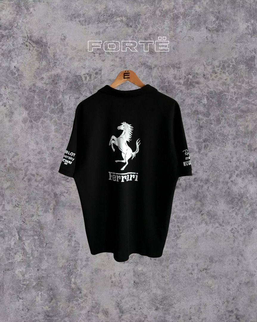 [ Ferrari ] Polo Shirt (Category: Tshirts & Polo Shirts ) located in Quezon City. Submitted by fortecant (Listing ID 1463404756, Image 1). Description: Classic Ferrari polo shirt featuring a clean and versatile silhouette with a comfortable cotton construction. A timeless casual piece perfect for everyday styling. ™️ Brand: Ferrari ☁️ Material: Cotton 📐 Dimes: L 29" × W 23" [ fits L–XXL ] ✨ Excellent Condition ✨ 💰 Price: ₱1,500 ˜”°• 𝓝𝓸𝓽𝓮𝓼 