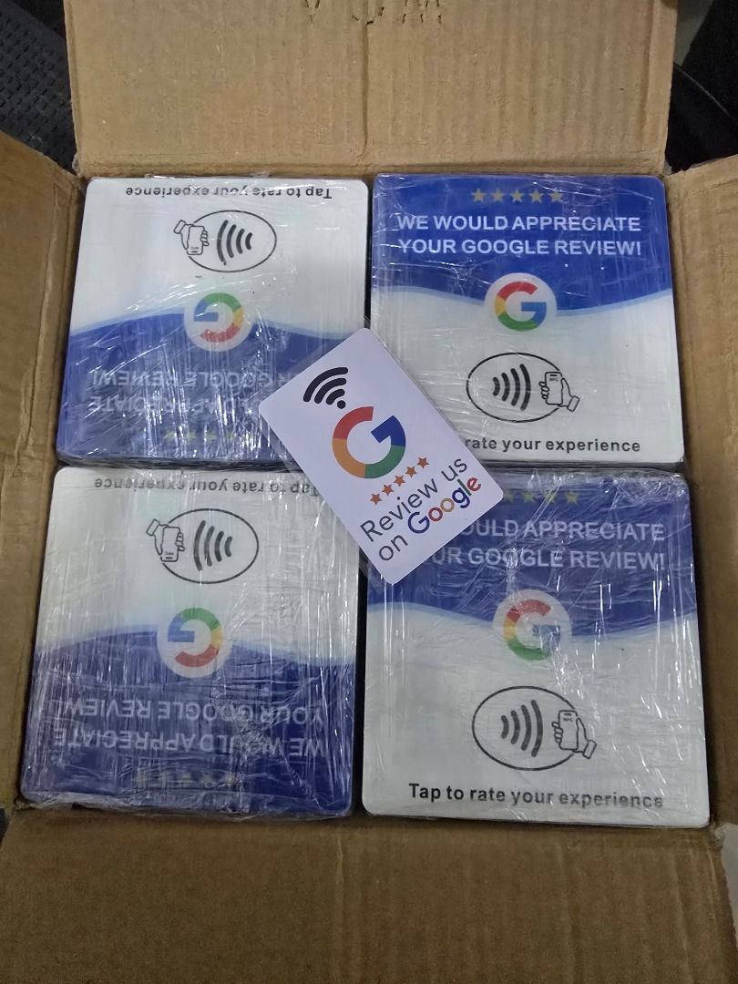 Acrylic Tap-Cards for Google Review (Category: Office & Business Technology) located in Marikina City. Submitted by zabeth18mercado (Listing ID 1463441836, Image 1). Description: ✨ GET MORE GOOGLE REVIEWS — WITH JUST ONE TAP! ✨ Make it easier for your customers to leave you a Google Review! ⭐⭐⭐⭐⭐ Just TAP your phone → your Google Review page opens instantly. ✅ No app needed ✅ Works with iPhone & Android ✅ Stylish acrylic design ✅ Perfect for busi
