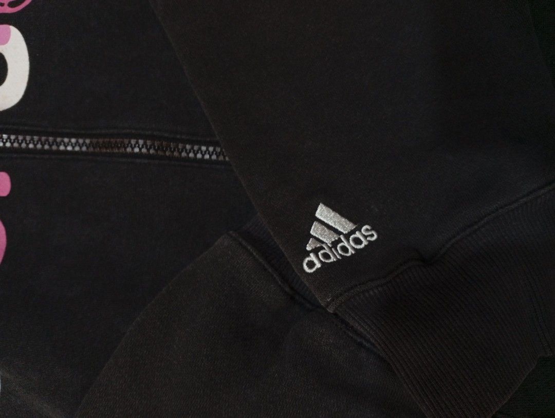 Adidas full-zip hoodie (Category: Coats, Jackets and Outerwear) located in Legazpi City. Submitted by nexcloset_ (Listing ID 1463429783, Image 2). Description: Price: 700+SF Dimes: (L23.5 -W19.5) Color Condition: 9/10 Condition: Good condition Issue: No issue Note:⚠️ • This is a pre-loved item, so please manage your expectations. • Color may appear slightly different due to lighting/camera.
