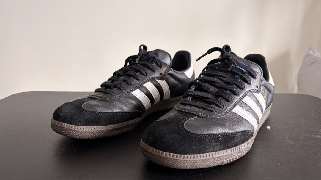 Adidas Samba Black (Category: Sneakers) located in Manila. Submitted by arellera10 (Listing ID 1463454003, Image 3). Description: Used a few times only. 9/10 condition No box Size 11.5 mens Adidas Bought at Adidas Glorietta Can delivery within Metro Manila (Grab/lalamove) Payment: Maribank (prefer) or Gcash Can do meet up by schedule (Manila/BGC) Pm for inquiries!.