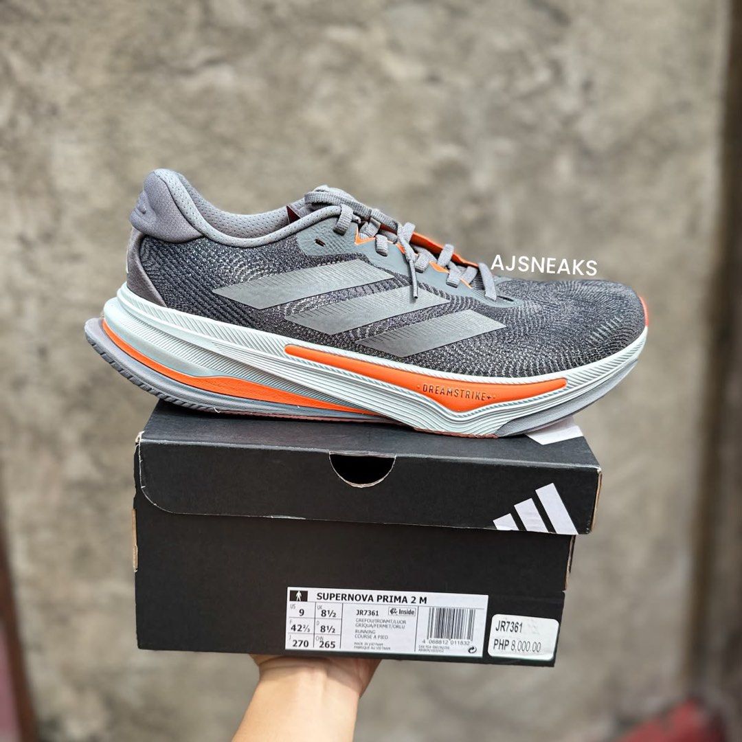 ADIDAS Supernova Prima 2 (Category: Sneakers) located in Liloan. Submitted by ajsneaks (Listing ID 1463510352, Image 1). Description: ADIDAS Supernova Prima 2 Available size: 9 & 10.5MENS Price: ₱3,490 + SHIPPING FEE! ✅ (WAY BELOW MALL PRICE) ❌ 100% Original | Brand new with box! 💯 (10X MONEY BACK IF PROVEN FAKE) MOP: GCASH | BDO | BPI ✅ Vouches? Reference? Check us all you want Only here at AJSneaks!.
