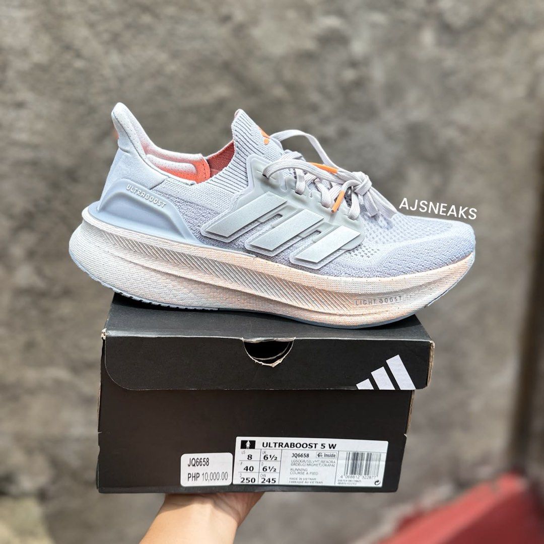 ADIDAS Ultraboost 5 Grey (Category: Sneakers) located in Liloan. Submitted by ajsneaks (Listing ID 1463507016, Image 1). Description: ADIDAS Ultraboost 5 Grey Available size: 6.5, 8, 8.5 WOMENS Price: ₱4,490 + SHIPPING FEE! ✅ (WAY BELOW MALL PRICE) ❌ 100% Original | Brand new with box! 💯 (10X MONEY BACK IF PROVEN FAKE) MOP: GCASH | BDO | BPI ✅ Vouches? Reference? Check us all you want Only here at AJSneaks!.