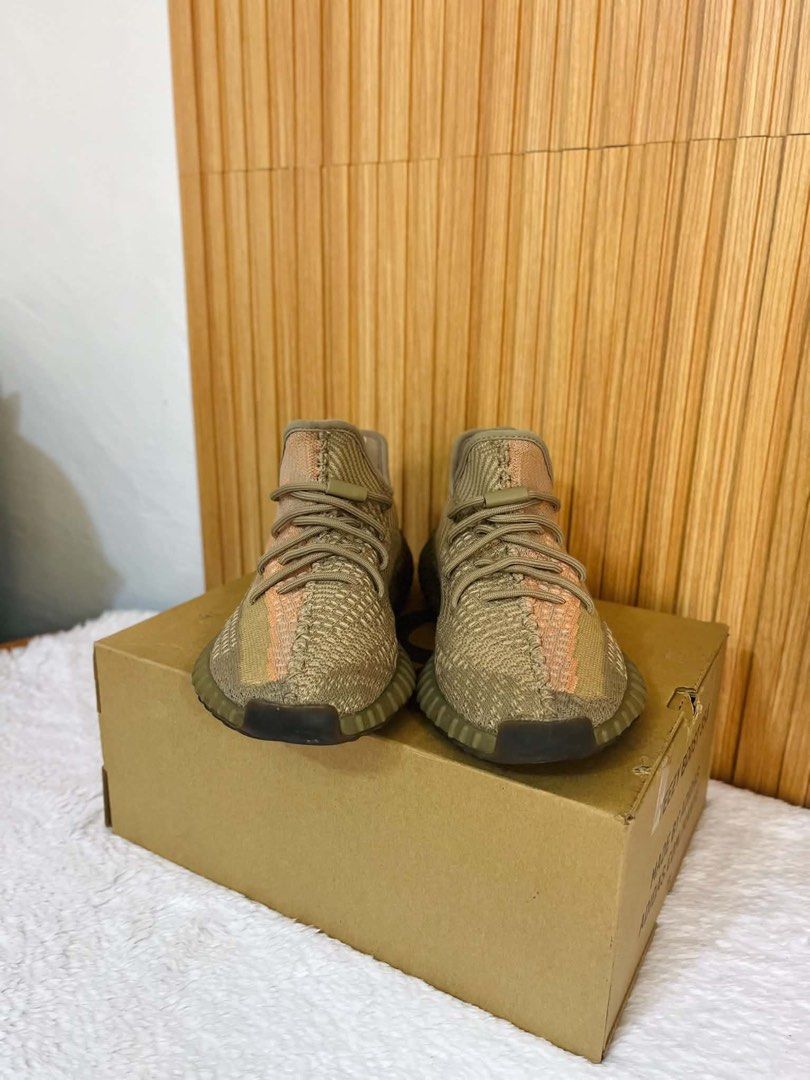 Adidas Yeezy Boost 350 V2 "Sand Taupe" (Category: Sneakers) located in Naic. Submitted by shibyo (Listing ID 1463356721, Image 1). Description: - Authentic Adidas Yeezy Boost 350 V2 in Sand Taupe - Signature Primeknit upper for comfort and style - Responsive Boost cushioning for all-day wear - Distinctive stripe detail for a unique look - Comes with original box - Ideal for everyday use.