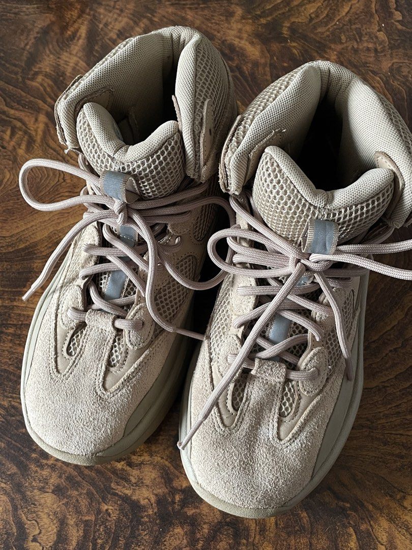 ADIDAS YEEZY DESERT ROCK BOOTS (Category: Sneakers & Footwear) located in San Fernando. Submitted by larchivefeminine (Listing ID 1463491981, Image 2). Description: ADIDAS YEEZY DESERT ROCK BOOTS B.NEW CONDITION -KENYE WEST Used once Suede Overlays / Heavy-Duty Mesh Paneling US Size: 9 ½ .