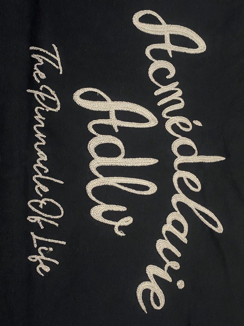 ADLV Embroidered Tee (Category: Coats, Jackets and Outerwear) located in Bulacan. Submitted by thrift_therapy01 (Listing ID 1463423505, Image 3). Description: ADLV (navy blue color) 23 x 28.5 large to xl complete tags color rate: 9/10 no issue good for psg .