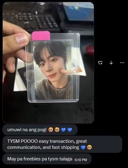 AHOF Photocards (Category: Raw Singles) located in Quezon City. Submitted by _uriecchi (Listing ID 1463406369, Image 3). Description: AHOF wts lfb ph ☆ all on hand ☆ payo ☆ x sensi, x impatient 📦 shipping thru j&t 📍 from qc 💭 dupes, downsizing ⋆✴︎˚｡⋆ reply/dm to claim (pls @ after dm) ⋆✴︎˚｡⋆ 🏷️ahof steven jeongwoo woongki shuaibo han jl juwon chihen daisuke @_uriecchi via X | #LootedFromUrie Urie Kuki via Facebook.