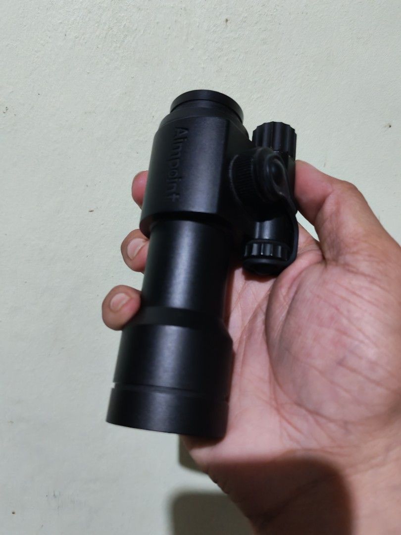 Aimpoint CompM3 4MOA Red Dot Sight (Category: Other Sports Equipment and Supplies) located in Daet. Submitted by jemotovlog28 (Listing ID 1463447823, Image 2). Description: - Aimpoint CompM3 red dot sight - 4MOA dot size - Serial number: 103384240944 - Ideal for quick target acquisition - Clear glass - Great for new builds or upgrading your current setup.