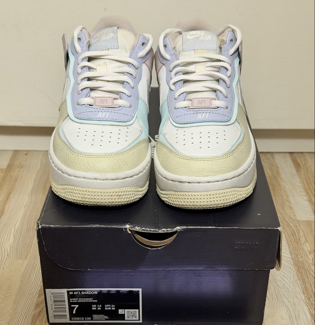 AIR FORCE 1 SHADOW PASTEL (Category: Sneakers) located in Malolos. Submitted by jayviecai (Listing ID 1463375430, Image 3). Description: Air Force 1 Pastel Size 7 womens Used few times Condition 9/10 Complete 3,500 Meetups QC or Bulacan Shipping J&T LBC Lalamove.