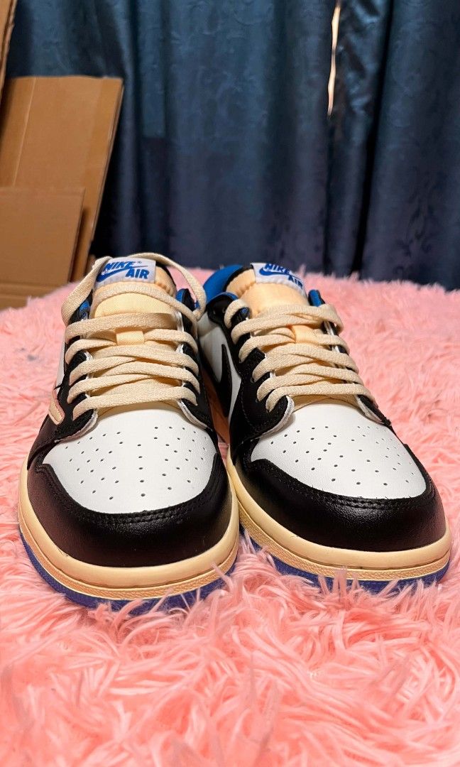 Air Jordan Travis 1 (Category: Sneakers) located in Cainta. Submitted by wichaelthriftstall (Listing ID 1463338705, Image 2). Description: Air Jordan 1 Travis 3 pairs Sizes Available: 8/41 9.5/43 11/45 Location Cainta Rizal Mode of Payment thru online: gcash,gotyme,maya,mari payment first for shoes for cod only applicable for your shipping. if j&t or lbc - both payment first para diretso na ang process for the shipping. for more details click the
