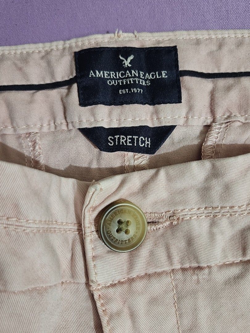 American Eagle Outfitters Blush Pink Cuffed Shorts (Category: Shorts) located in Taguig. Submitted by lunabelle.thrifts (Listing ID 1463485129, Image 3). Description: ୨୧ no when worn 🚫 ୨୧ good condition, no issues ୨୧ size on tag: us 6 / uk 10 ୨୧ waist: approx. 17" laid flat | length: approx. 11" please refer to the measurements for a more accurate fit ♡.