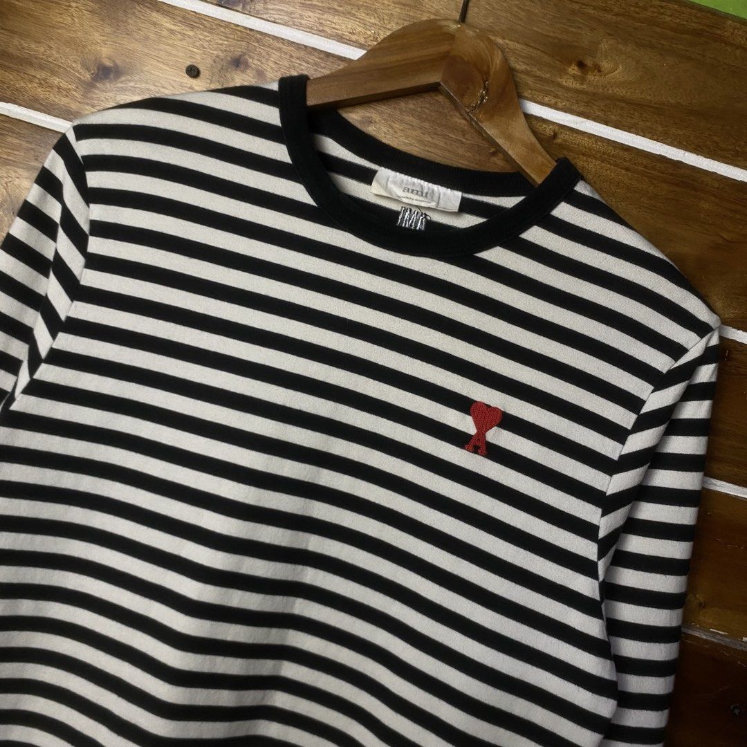 Ami Stripe Longsleeve (Category: Activewear) located in Manila. Submitted by aym_fortunate (Listing ID 1463528531, Image 2). Description: AMI SIZE MEDIUM TO LARGE EXCELLENT CONDITION. .