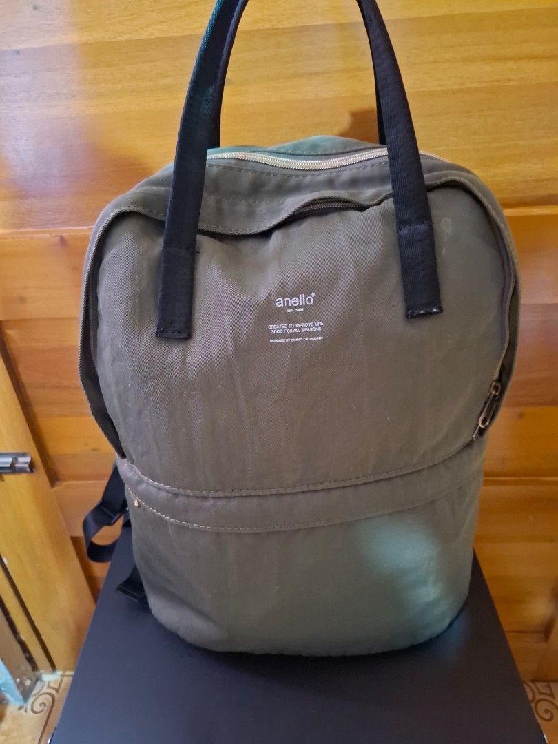 Anello Backpack (Category: Backpacks) located in Muntinlupa City. Submitted by googoosh_collection (Listing ID 1463404746, Image 1). Description: *Anello Backpack *Original Not Fake *Condition: 10/10 *RFS: Decluttering MOD: Lalamove (Shipping fee shouldered by the buyer) MOP: Gcash 📍Location: Muntinlupa.